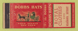 Matchbook Cover - Dobbs Hats Royal Clothes Dearborn MI