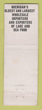Matchbook Cover - Salasnek Fisheries Detroit MI WORN Full Length