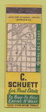 Matchbook Cover - C Schuett Real Estate Detroit MI WEAR