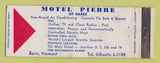 Matchbook Cover - Motel Pierre Barre VT WEAR Full Length