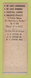 Matchbook Cover - Adrian Cotter's Tavern Berkley MI WEAR