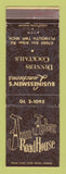 Matchbook Cover - Ann Arbor Road House Plymouth Township MI