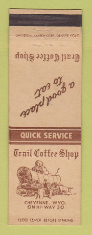 Matchbook Cover - Trail Coffee Shop Cheyenne WY