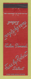 Matchbook Cover - Furs by Robert Detroit MI WEAR
