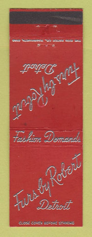 Matchbook Cover - Furs by Robert Detroit MI WEAR
