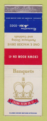 Matchbook Cover - Crown Room on 41 Chicago IL
