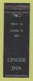 Matchbook Cover - Linger Inn Detroit MI