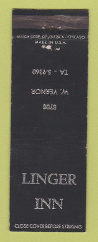 Matchbook Cover - Linger Inn Detroit MI