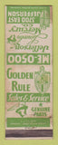 Matchbook Cover - Jefferson Lincoln Mercury Detroit MI STAINED