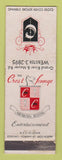 Matchbook Cover - Crest Lounge Arabian Room Detroit MI