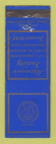 Matchbook Cover - Harmonie Society Detroit MI WEAR