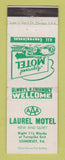 Matchbook Cover - Laurel Motel Somerset PA