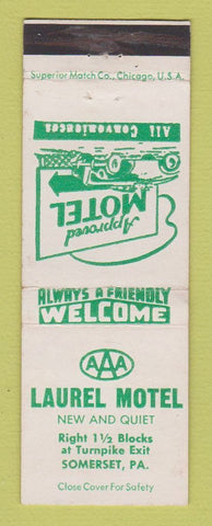Matchbook Cover - Laurel Motel Somerset PA