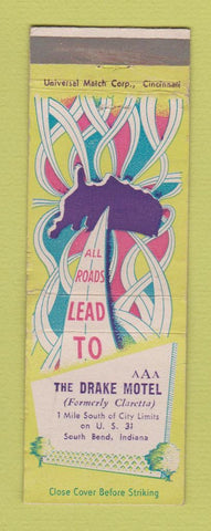Matchbook Cover - Drake Motel South Bend IN