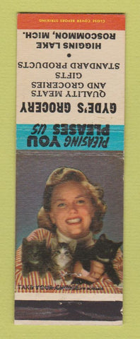 Matchbook Cover - Gyde's Grocery Roscommon MI