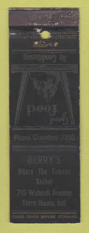 Matchbook Cover - Berry's Restaurant Terre Haute IN WEAR