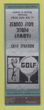 Matchbook Cover - Fairway Public Golf Course Roseville? MI