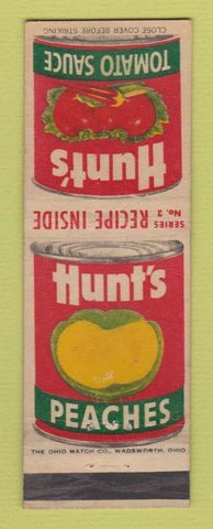 Matchbook Cover - Hunt's Tomato Sauce Canned Peaches