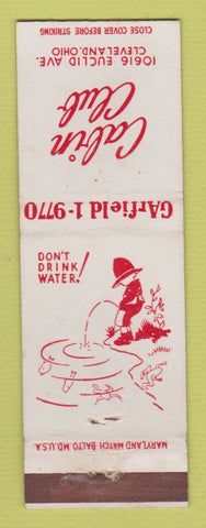 Matchbook Cover - Cabin Club Cleveland OH