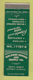 Matchbook Cover - Welders Service and Supply Detroit MI