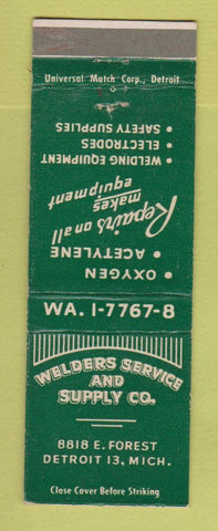 Matchbook Cover - Welders Service and Supply Detroit MI