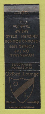 Matchbook Cover - Oxford Lounge Clinton Township MI Lowenbrau Beer WEAR