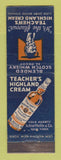 Matchbook Cover - Teacher's Highland Cream Liquor Shieffelin