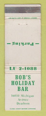 Matchbook Cover - Bob's Holiday Bar Dearborn MI WEAR