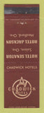 Matchbook Cover - Hotels Senator Jackson Medford Salem OR