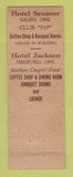 Matchbook Cover - Hotels Senator Jackson Medford Salem OR