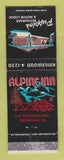 Matchbook Cover - Puppio's Restaurant Alpine Inn Springfield PA WEAR