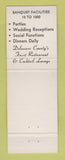 Matchbook Cover - Puppio's Restaurant Alpine Inn Springfield PA WEAR