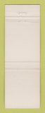 Matchbook Cover - Admirals Club WEAR
