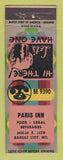 Matchbook Cover - Paris Inn Kansas City MO WEAR