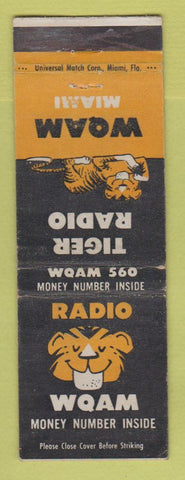 Matchbook Cover - WQAM Radio Miami FL