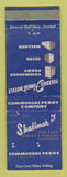Matchbook Cover - Shalimar Commodore Perry Toledo OH