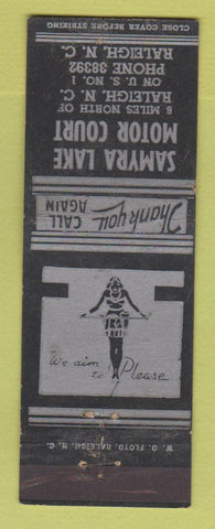 Matchbook Cover - Samyra Lake Motor Court Raleigh NC girlie WEAR