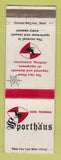Matchbook Cover - Sporthaus Don Thomas Skiing Equipment