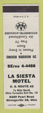 Matchbook Cover - La Siesta Motel Strongsville OH