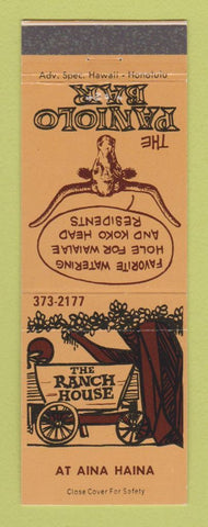Matchbook Cover - The Ranch House Paniolo Bar Honolulu Hawaii