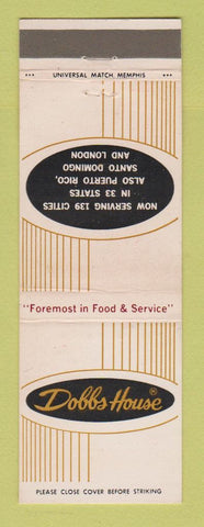Matchbook Cover - Dobbs House CHAIN