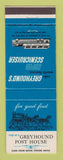 Matchbook Cover - Greyhound Post House Buses