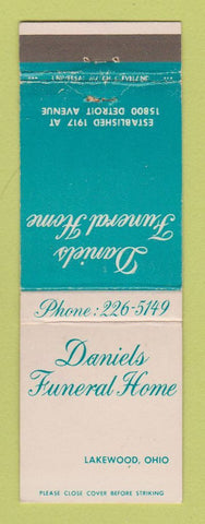 Matchbook Cover - Daniels Funeral Home Lakewood OH