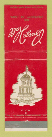 Matchbook Cover - University of Iowa Burge Hall