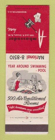 Matchbook Cover - Ambassador Hotel Washington DC