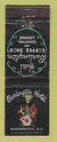 Matchbook Cover - Burlington Hotel Washington DC WEAR