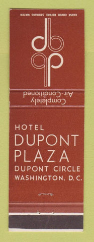 Matchbook Cover - Hotel Dupont Plaza Washington DC