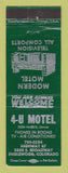 Matchbook Cover - 4U Motel Englewood Colorado