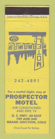 Matchbook Cover - Prospector Motel Grand Junction Colorado