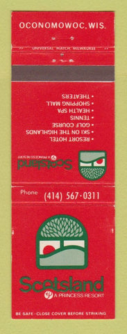 Matchbook Cover - Scotsland Resort Oconomowoc WI